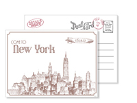 New York 2 - Vintage Postcards - Ceci Ready-to-Order Collection - Ceci Wedding - Ceci New York