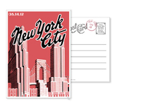 New York 9 - Vintage Postcards - Ceci Ready-to-Order Collection - Ceci Wedding - Ceci New York